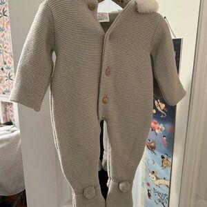 Spanish Gray Knit Kids snowsuit